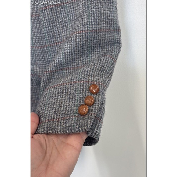 NEW ENGLAND COLL Gray Mens PURE WOOL 2 Button Vented coat -‎ Size 42R - Picture 6 of 12